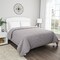 Hastings Home Quilt Coverlet with Weave Quilted Pattern Lightweight Bedding for All Seasons (Twin, Gray) 843179UAM - alternate 1